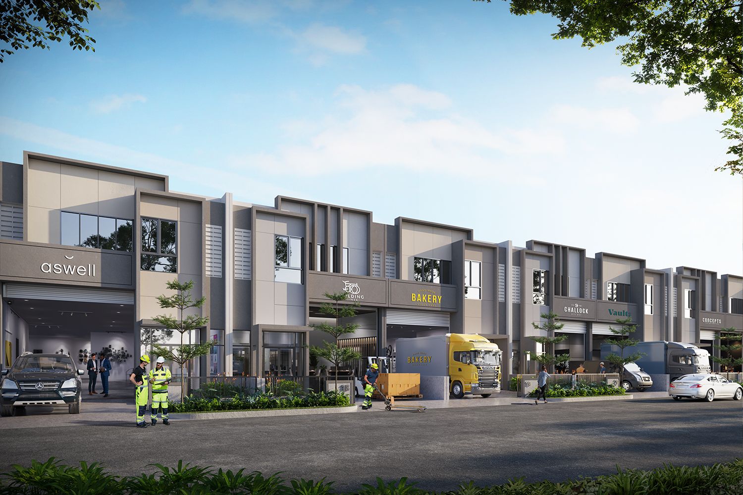 Tipe Warehouse — area penyimpanan luas