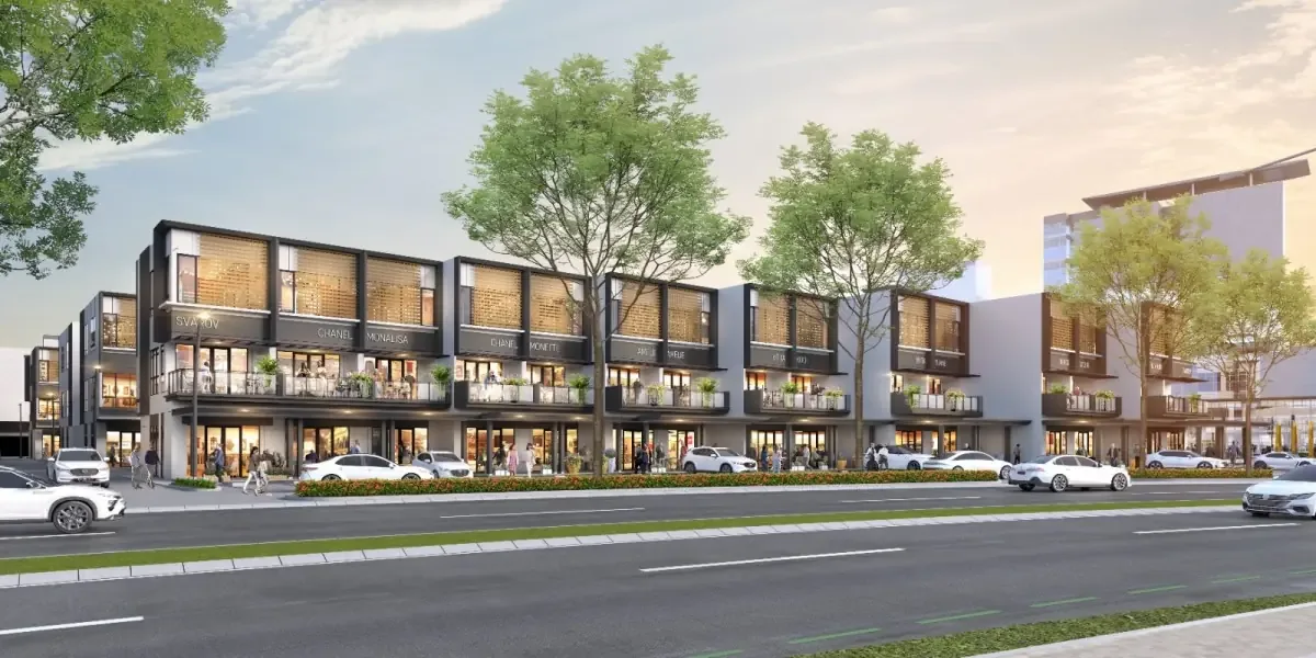 Pasadena Square Type 4,5 x 18 (Double Facade Single Alfresco) — Foto 3
