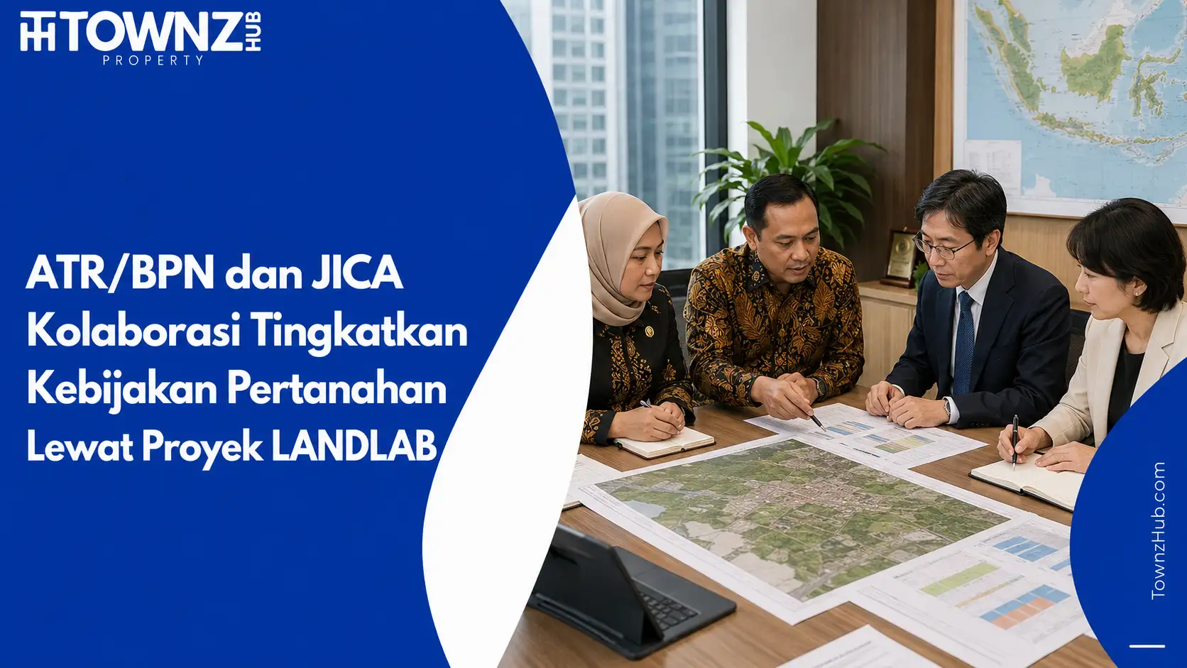 ATR/BPN dan JICA Kolaborasi Tingkatkan Kebijakan Pertanahan Lewat Proyek LANDLAB - cover artikel