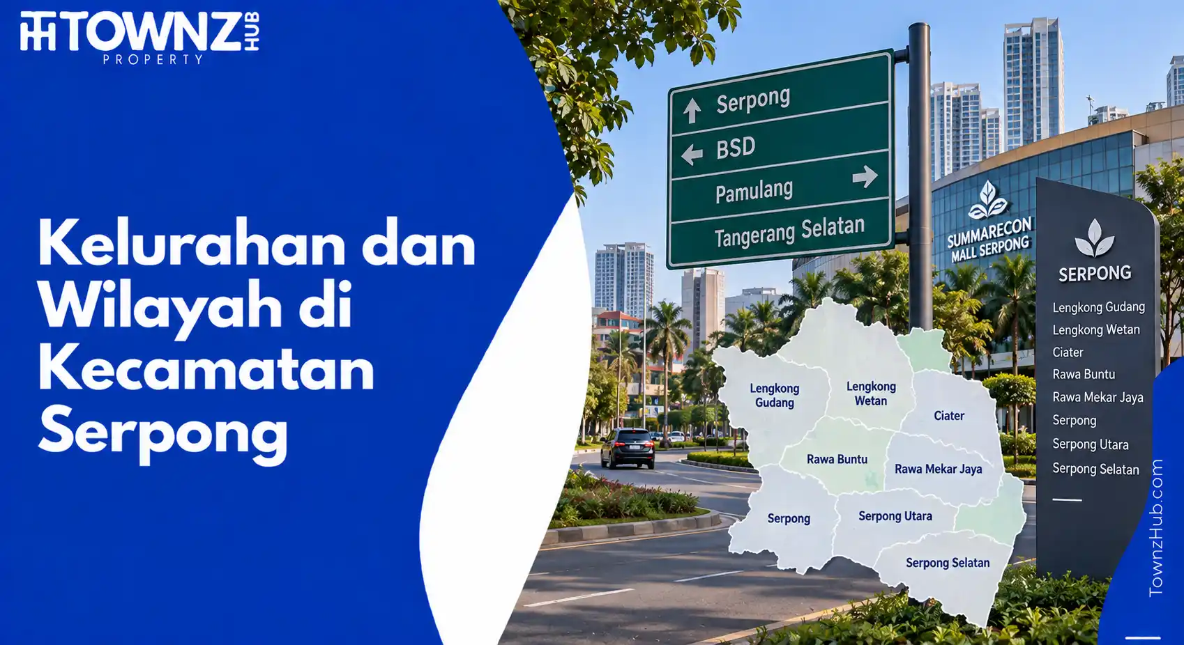 Kelurahan dan Wilayah di Kecamatan Serpong - cover artikel