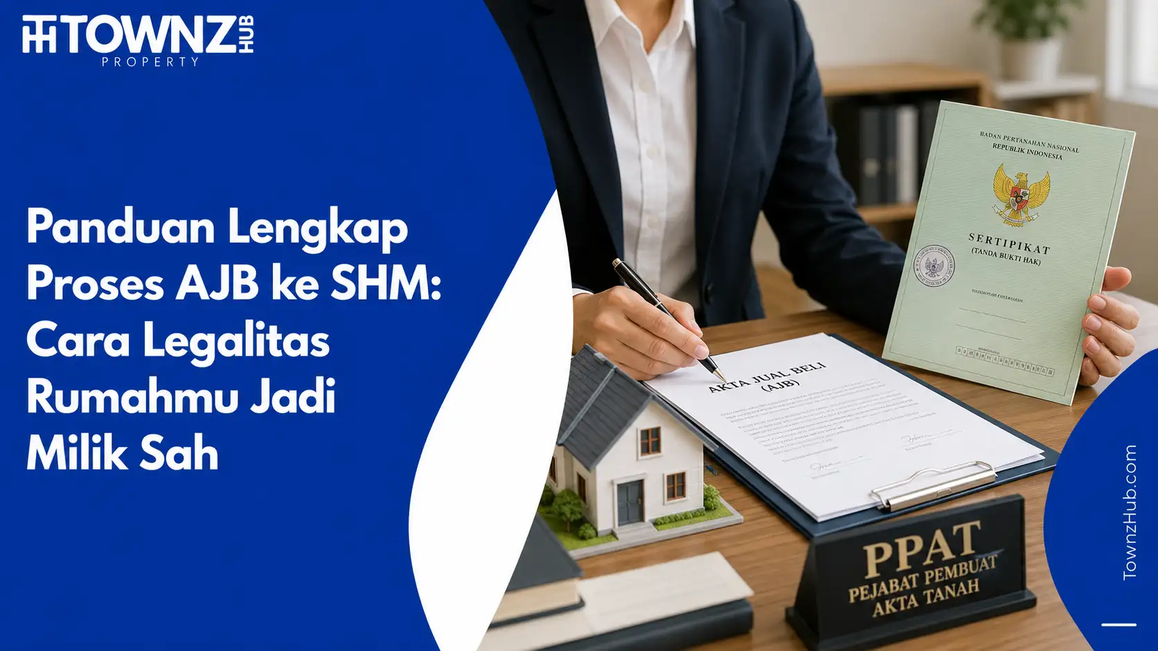 Panduan Lengkap Proses AJB ke SHM: Cara Legalitas Rumahmu Jadi Milik Sah - cover artikel